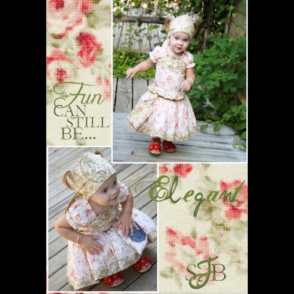 Custom Designer Sweet Feet Boutique Skirt Set
